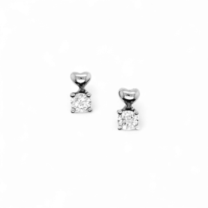 18K White Gold, Diamond Earrings