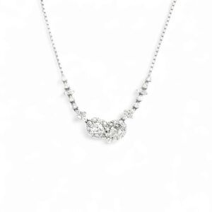 18K White Gold Diamond Necklace