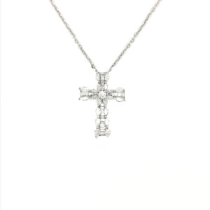18K White Gold Diamond Necklace