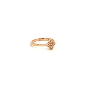 18K Rose Gold, Diamond Pinky Ring