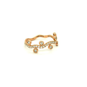 18K Rose Gold, Diamond Ring